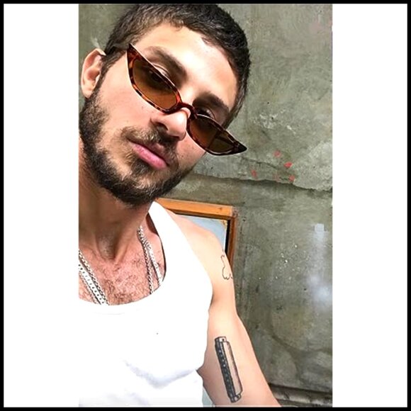 Retro Cat Eye Sunglasses Narrow Skinny Frame UV Protection main image 7